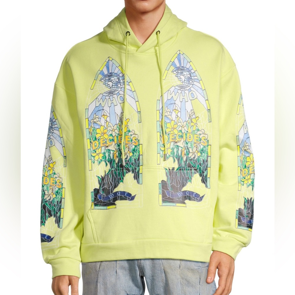 Who Decides War Fragmented Drawstring Hoodie